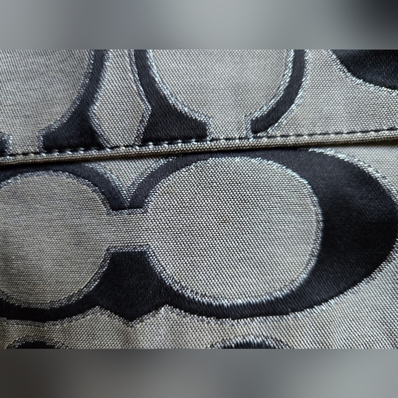 Coach Black and Gray Signature Medium Crossbody Bag - Picture 10 of 10